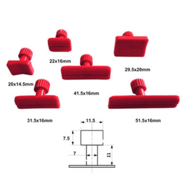 Kit inserti a ventosa rettangolari 6pz - immagine 2