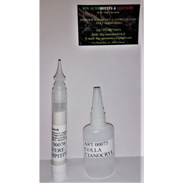 Colla cianoacrilica con polvere riempitiva